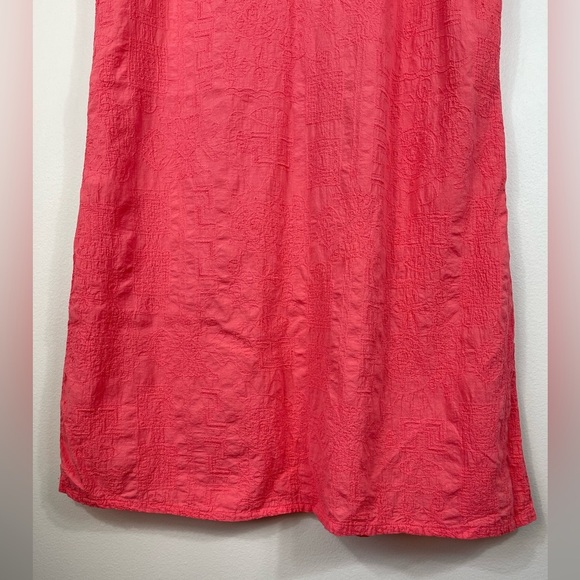 SeaBreeze of California Coral Sleeveless V-Neck Cotton Dress MADE USA Size XL - Picture 4 of 12